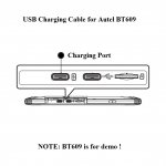 USB Charging Cable for Autel MaxiBAS BT609 Diagnostics Tool